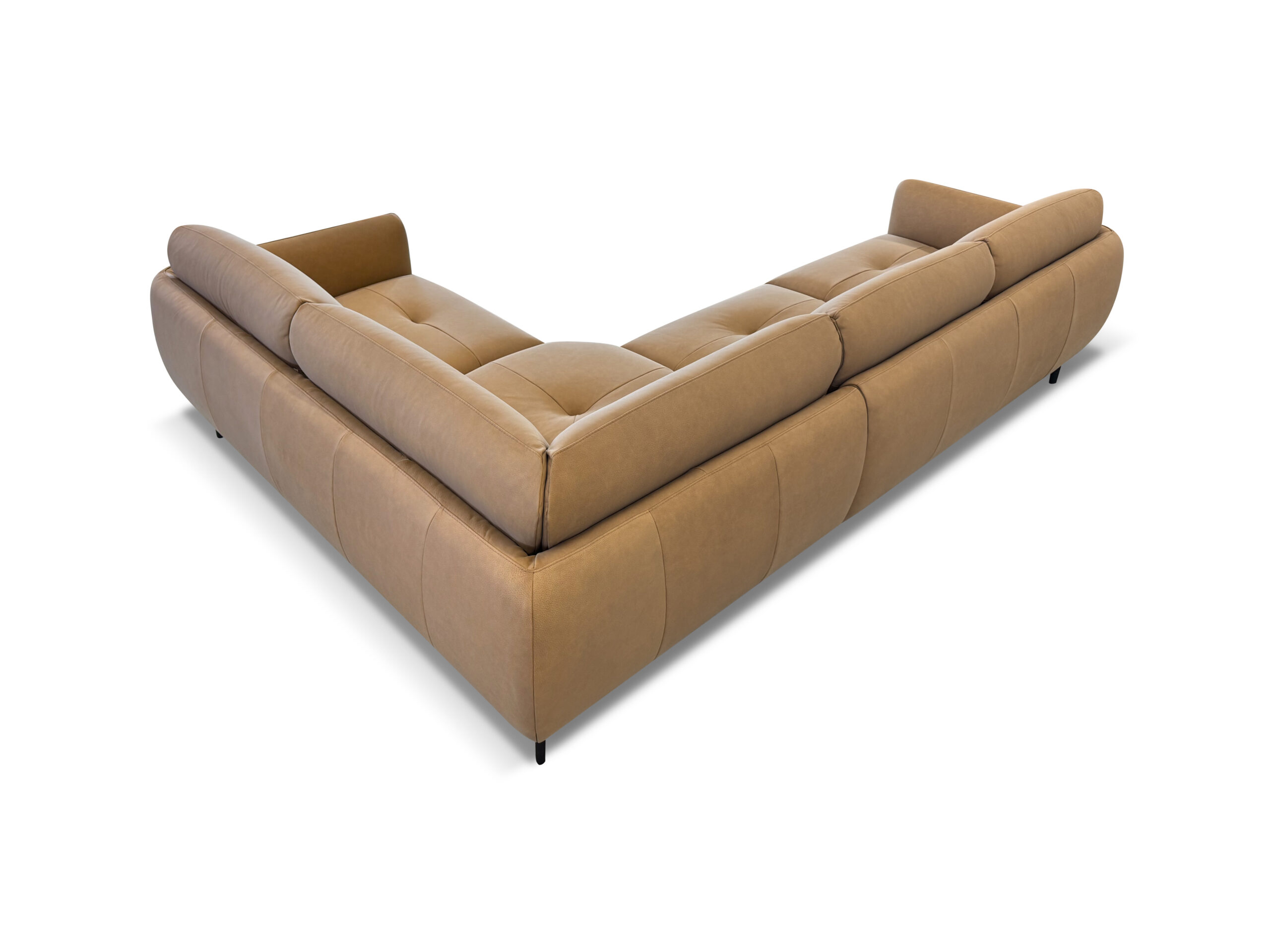 Divano angolare ALKOVA di Rossini Sofas color beige, vista posteriore