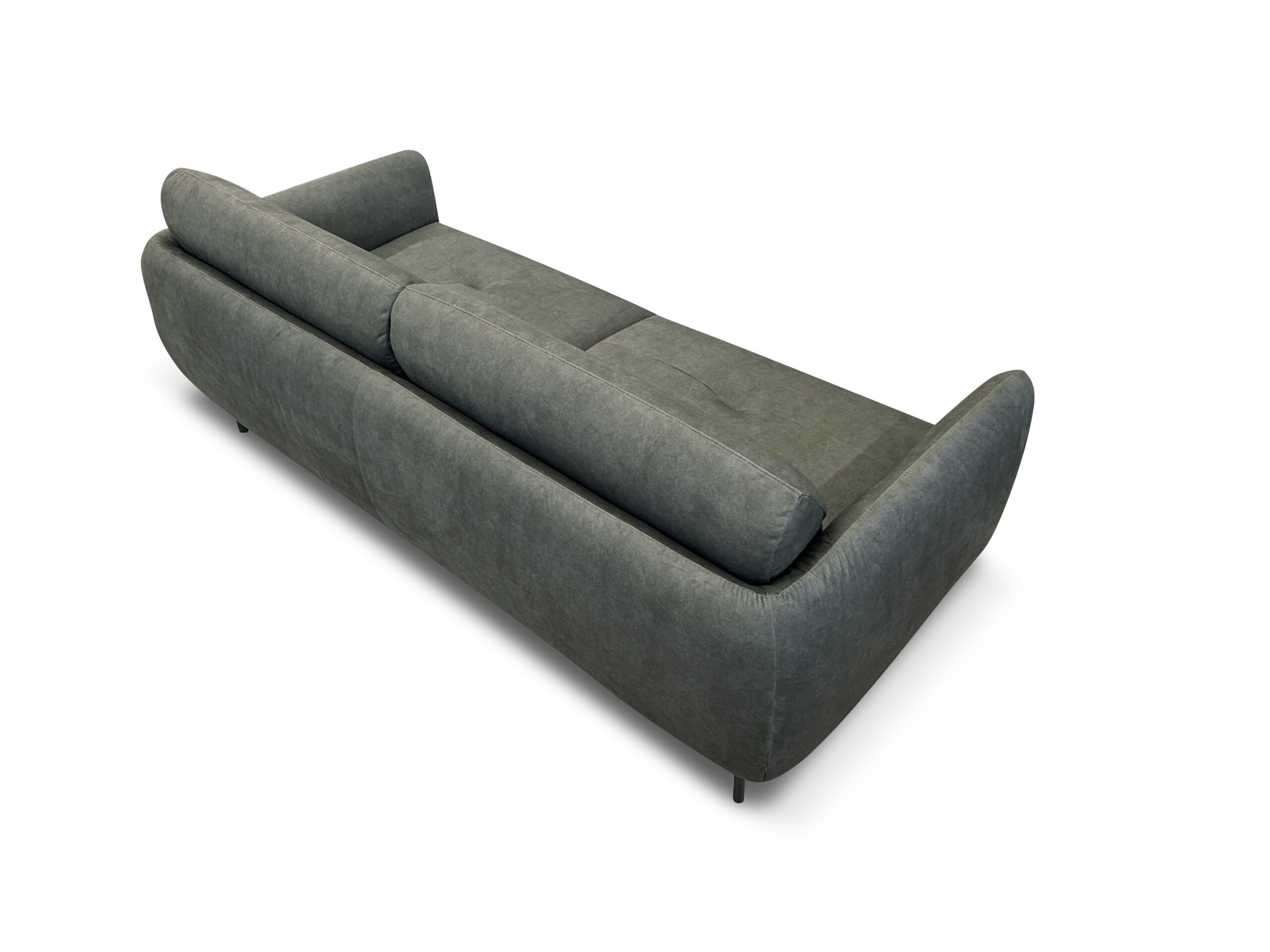 Divano ALKOVA di Rossini Sofas in tessuto verde, vista posteriore dall’alto