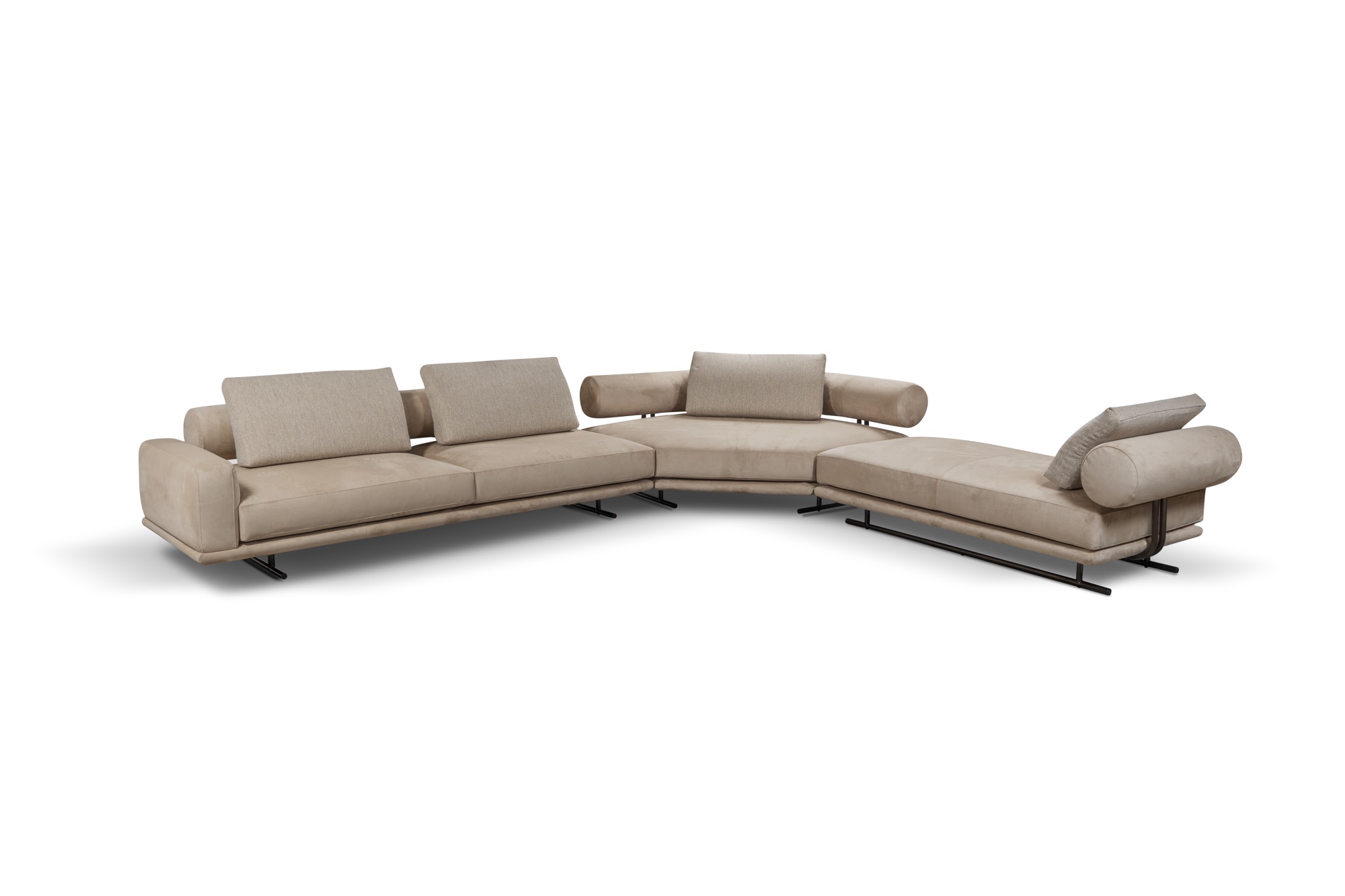 Divano ZENIT Rossini Sofas — vista del modello su sfondo bianco — foto 1