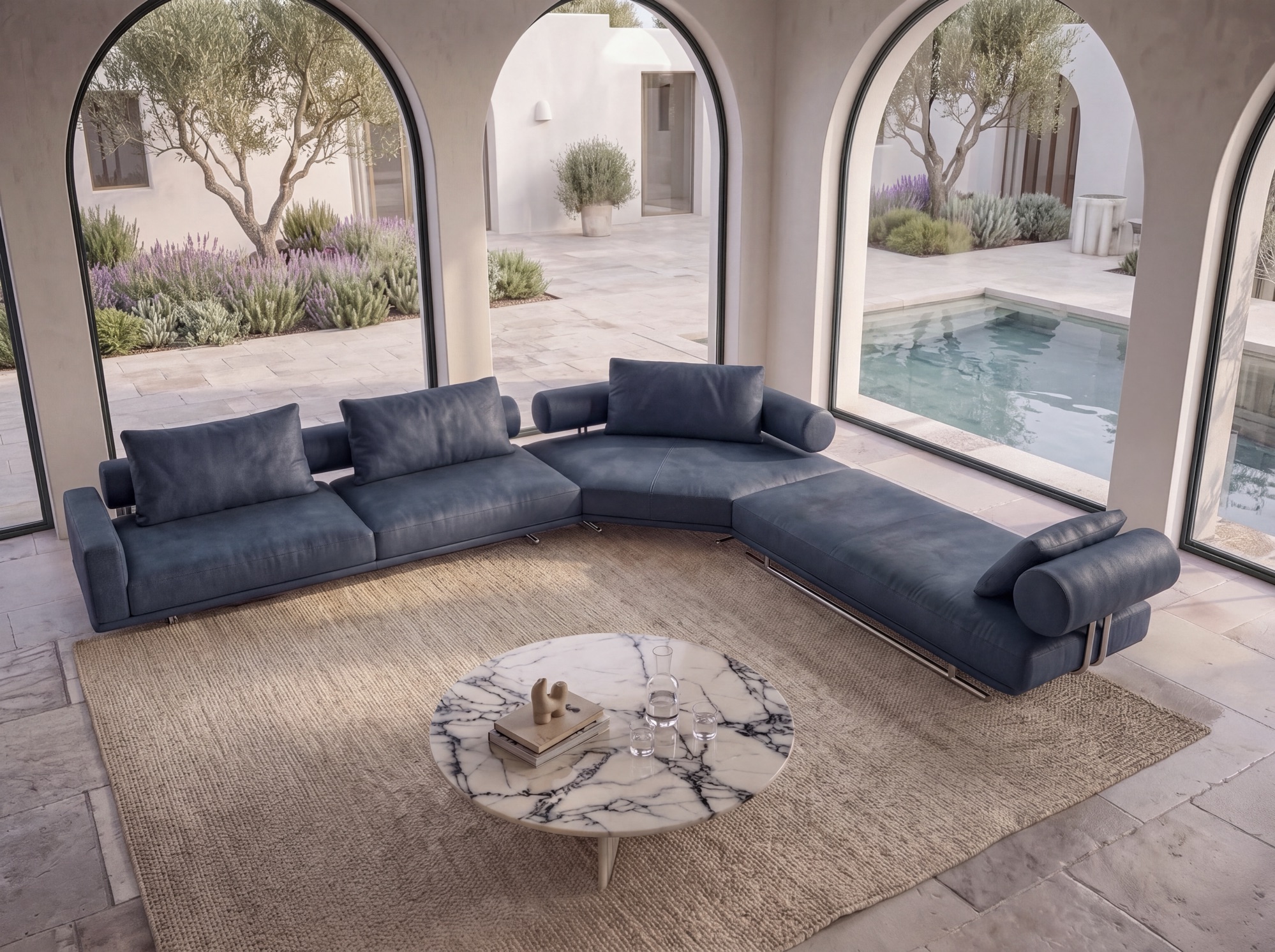 Divano ZENIT Rossini Sofas — ambientazione del divano in soggiorno — foto 2