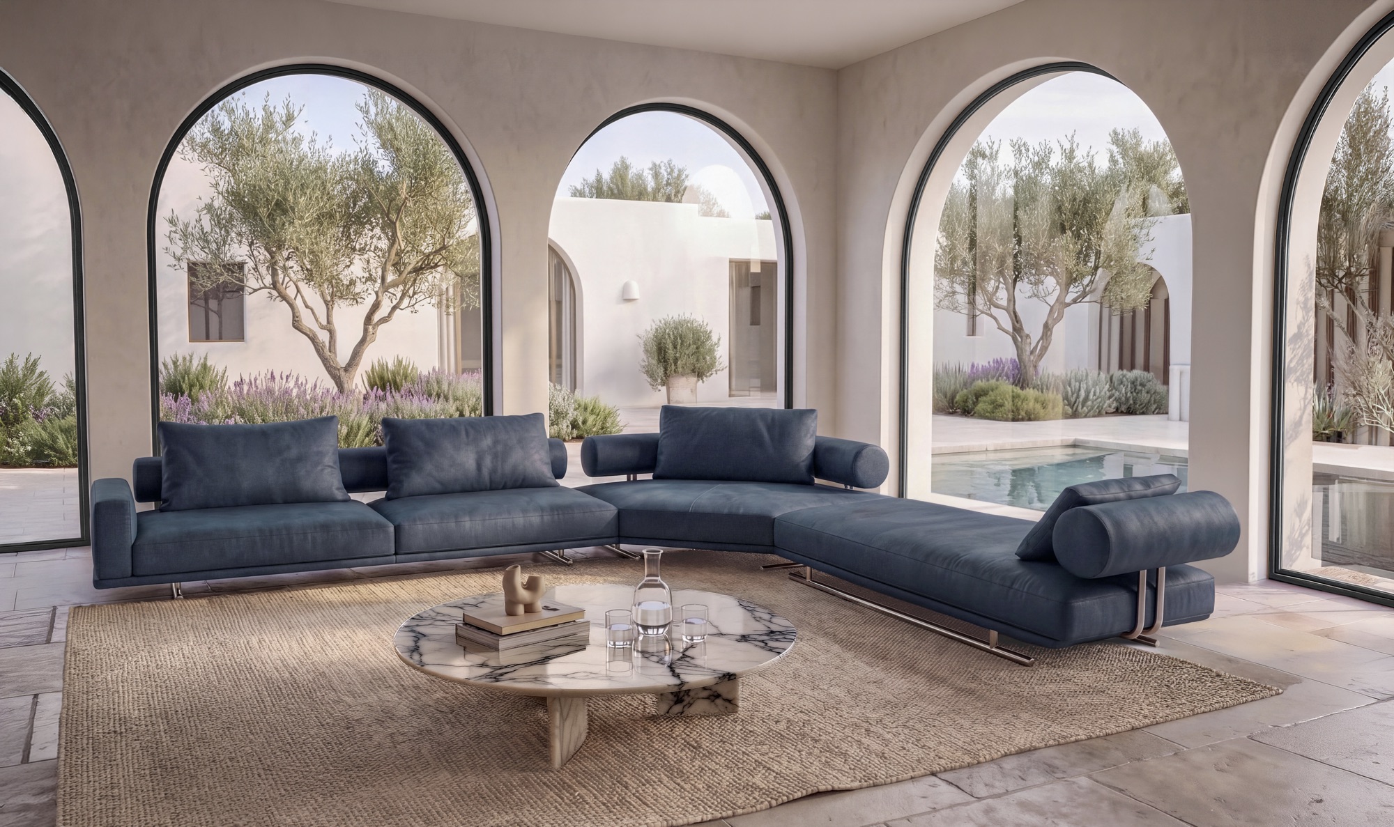 Divano ZENIT Rossini Sofas — ambientazione del divano in soggiorno — foto 6